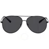 Michael Kors Kendall I Grey Solid Aviator Unisex Sunglasses Mk5016-108287-60 In Black / Grey