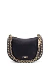 Michael Kors Kendall Leather Shoulder Bag With Frontal Monogram