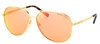 Michael Kors Kendall Mk 5016 1024f6 Unisex Aviator Sunglasses In Gold