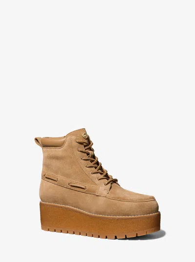MICHAEL KORS KENNY SUEDE PLATFORM BOOT