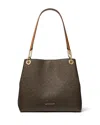 Michael Kors Kensington Large Shoulder Tote In Brown