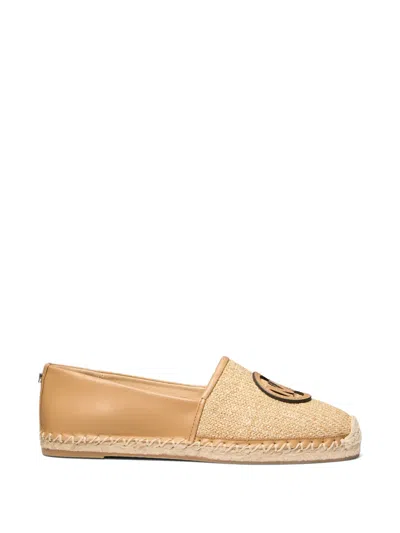 Michael Kors Kenzie Logo-plaque Espadrilles In Brown