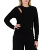 Michael Kors Key Hole Cut- Out Sweater In Black