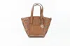 MICHAEL KORS KIMBER SMALL LUGGAGE LEATHER 2-IN-1 ZIP TOTE MESSENGER BAG WOMEN'S PURSE