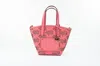 Michael Kors Kimber Small Tea Rose Leather 2-in-1 Zip Tote Messenger Bag Purse In Multi