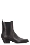 MICHAEL KORS MICHAEL KORS KINLEE LEATHER ANKLE BOOTS