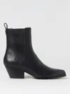Michael Kors Kinlee Leather Ankle Boots With Monogram In Black