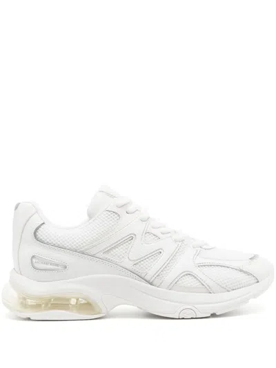 Michael Kors Kit Extreme Mesh And Leather Trainer In White