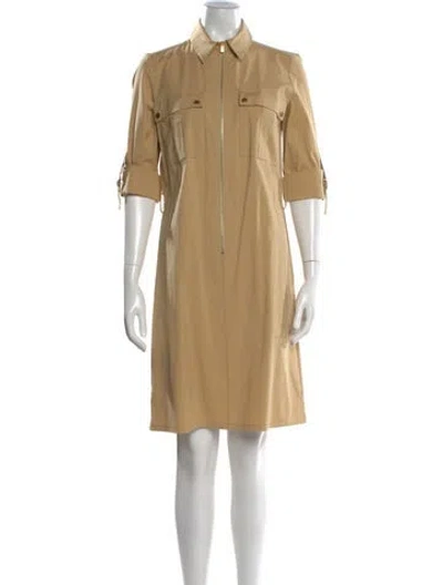 Pre-owned Michael Kors Knee-length Dress In Brown