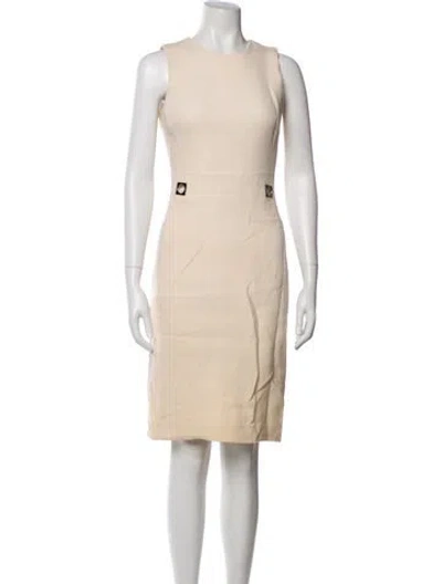 Pre-owned Michael Kors Knee-length Dress In Neutral