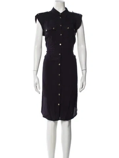 Pre-owned Michael Kors Knee-length Dress In Purple