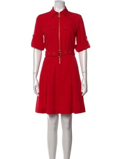 Pre-owned Michael Kors Knee-length Dress In Red