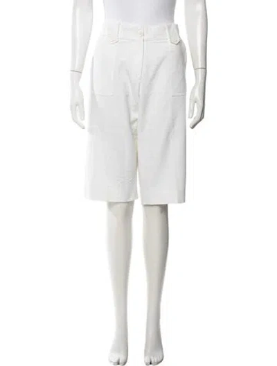 Pre-owned Michael Kors Knee-length Shorts In White