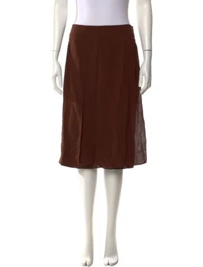 Pre-owned Michael Kors Knee-length Skirt In Brown