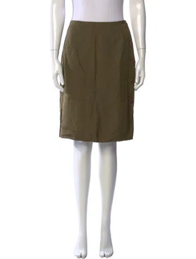 Pre-owned Michael Kors Knee-length Skirt In Green