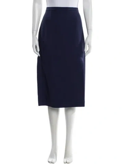 Pre-owned Michael Kors Knee-length Skirt W/ Tags In Blue