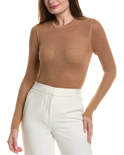 Michael Kors Knit Bodysuit In Brown