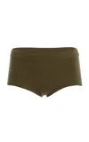 Michael Kors Knit Cashmere-blend Brief Shorts In Green