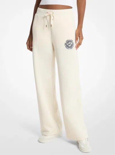 Michael Kors Knit Wide Leg Pants In Brown