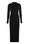 Michael Kors Stretch Dress Mixed Wool In Black