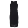 Michael Kors Knitted Halter Neck Mini Dress In Black Viscose In Black