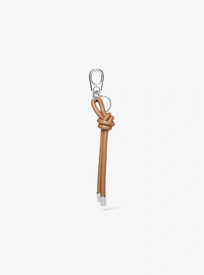 Michael Kors Knotted Bag Charm In Brown