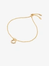 Michael Kors Knotted Heart Bracelet In Brown