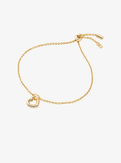 Michael Kors Knotted Heart Bracelet In Gold