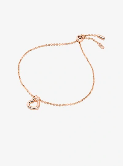 Michael Kors Knotted Heart Bracelet In Gold
