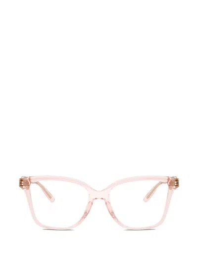 Michael Kors Kobe Geometric Glasses In Pink
