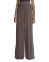 Michael Kors Kobi Halperin Flowy Silk Wide Leg Pants In Brown