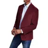 Michael Kors Kordell Mens Collar Corduroy Two-button Blazer In Red