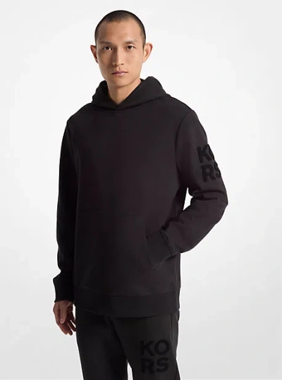 Michael Kors Kors Cotton Blend Hoodie In Black