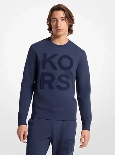 Michael Kors Kors Cotton Blend Sweatshirt In Blue