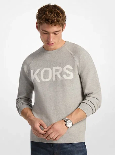 Michael Kors Kors Stretch Knit Sweater In Brown