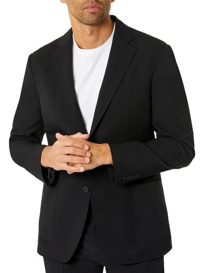 Michael Kors Kuffs Mens Modern Fit Long Sleeve Suit Jacket In Black
