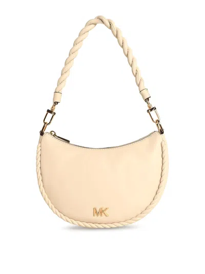 Michael Kors Kyla Cream Leather Bag In White