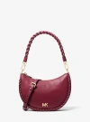 Michael Kors Kyla Small Leather Convertible Pochette In Purple