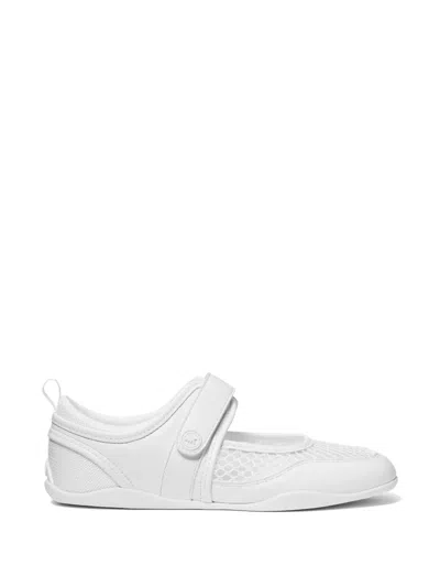 Michael Kors Kyler Touch-strap Sneakers In White