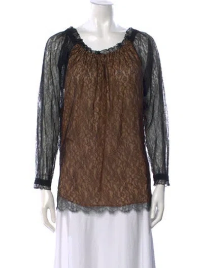 Pre-owned Michael Kors Lace Lace Pattern Blouse