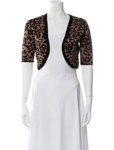 Pre-owned Michael Kors Lace Pattern Bolero In Blue