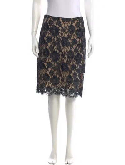 Pre-owned Michael Kors Lace Pattern Knee-length Skirt