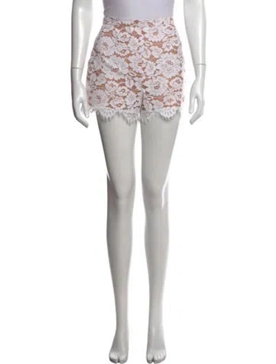 Pre-owned Michael Kors Lace Pattern Mini Shorts In Blue