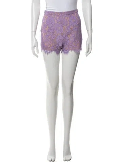 Pre-owned Michael Kors Lace Pattern Mini Shorts In Multi