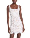 Michael Kors Mini Dress With Delicate Lace Overlay And Flowing Fit In White