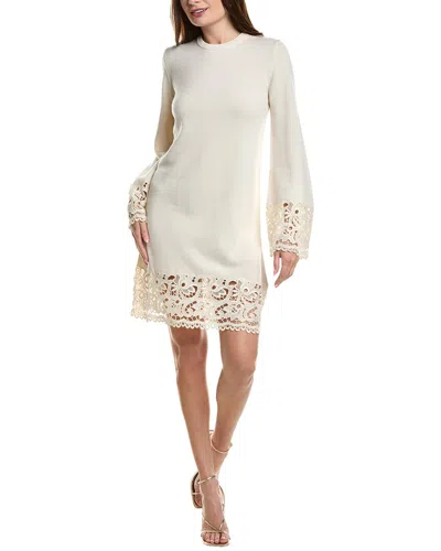 Michael Kors Lace Trim Cashmere Sweaterdress