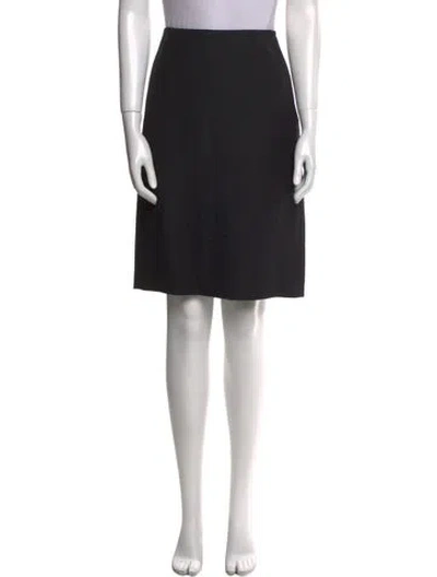 Pre-owned Michael Kors Lace Trim Embellishment Knee-length Skirt In Black