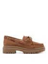 Michael Kors Suede Cameron Lace-up Loafers In Brown