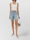 Michael Kors Lace-up Ribbed Tank Top Front