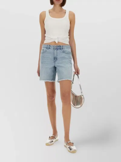 Michael Kors Lace-up Ribbed Tank Top Front